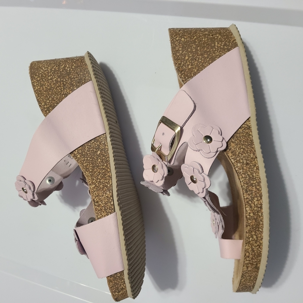 Autenti Pink Floral Women's Sandals Leather Spain‎ - Picture 4 of 16